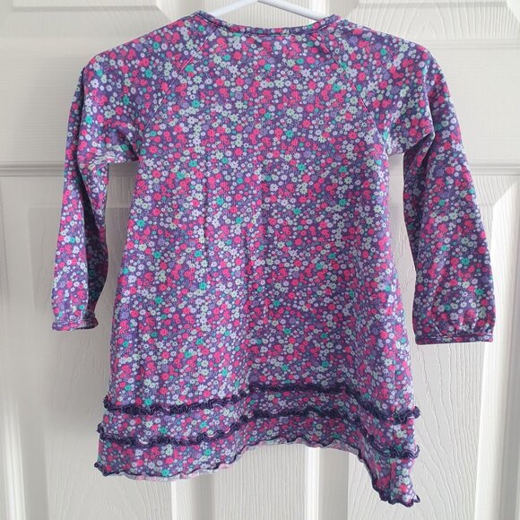 Mexx Toddler Girl's Dress Size 18-24 Months Floral Ruffle Long Sleeve - Picture 2 of 8